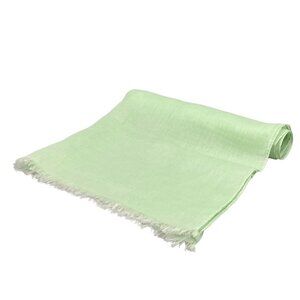 FURLA - Light Green Non-designated fiber (Tencel) Silk Hemp Scarf
